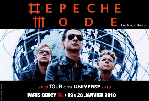 Depeche Mode + Nitzer Ebb @ Bercy (Paris), le 19 Janvier 2010