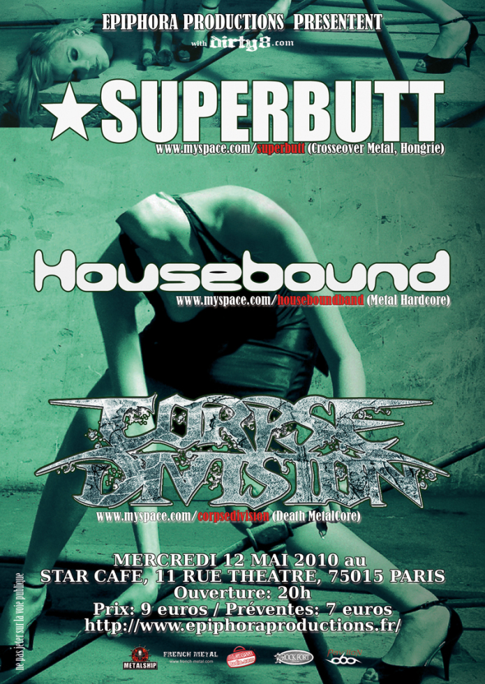 Superbutt + Housebound @ Star Café (Paris), le 12 Mai 2010