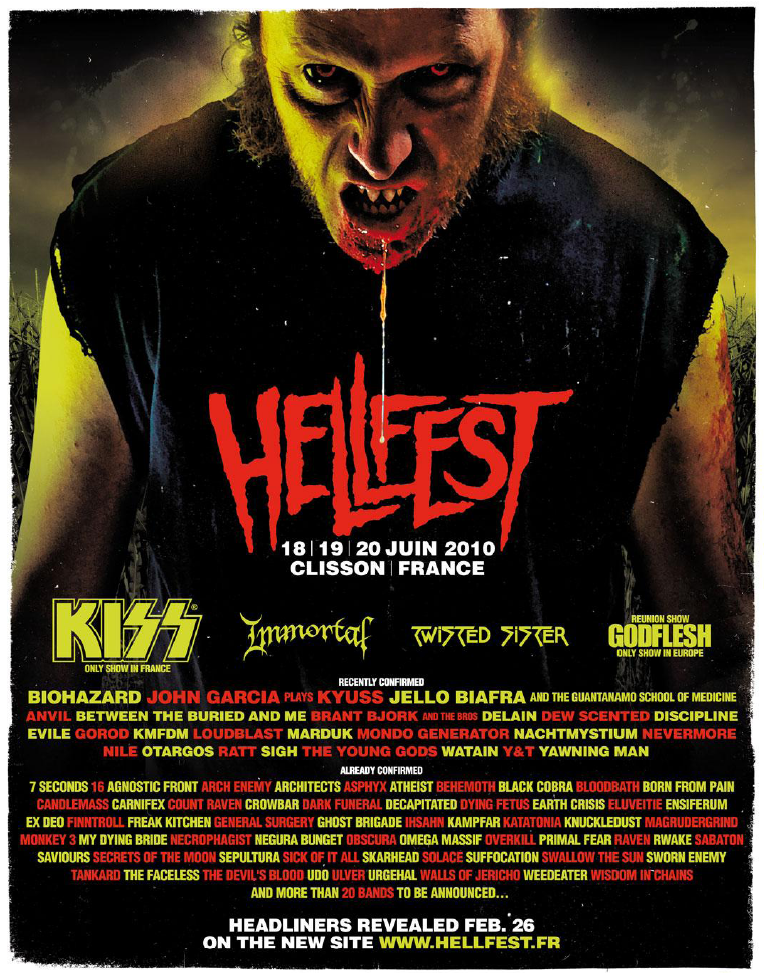 Hellfest 2010 @ Clisson (France), du 18 au 20 Juin 2010