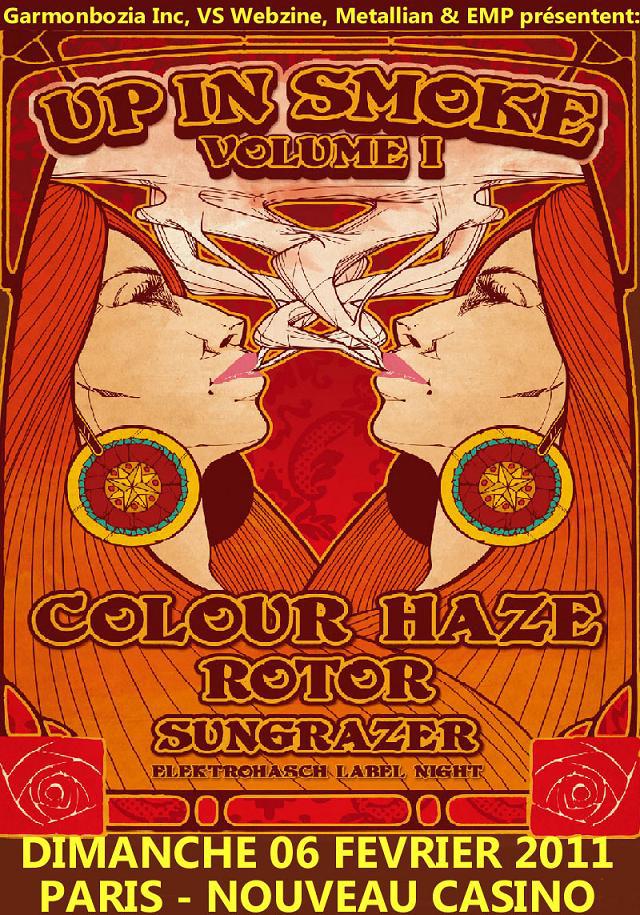 Up In Smoke Volume 1: Colour Haze + Roto + Sungrazer @ Nouveau Casino (Paris), le 06 Février 2011