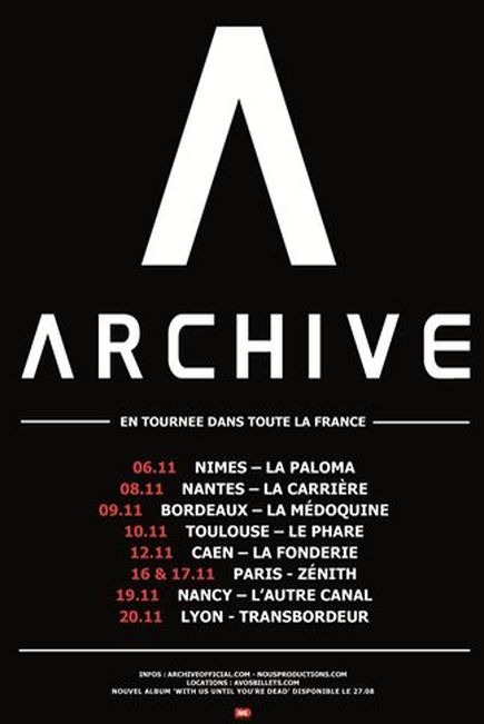 Archive @ Zenith (Paris), le 16 Novembre 2012