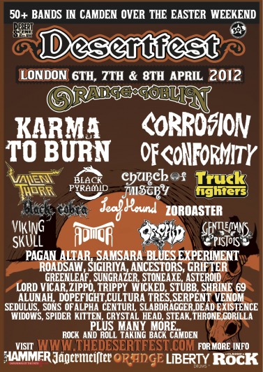 DesertFest @ London (UK), du 6 au 8 avril 2012