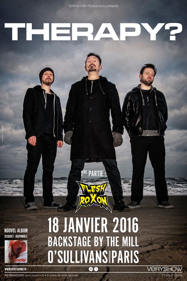 Therapy? @ Backstage By The Mill (Paris), le 18 Janvier 2016