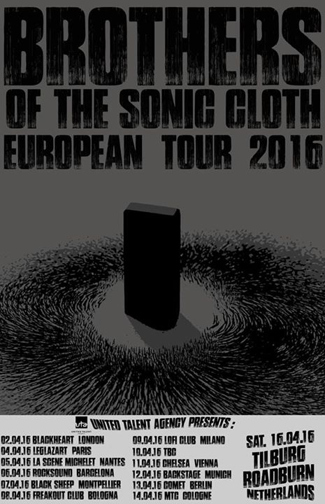 Brothers of the Sonic Cloth + Behold! The Monolith + CHRCH @ Glazart (Paris), le 4 Avril 2016