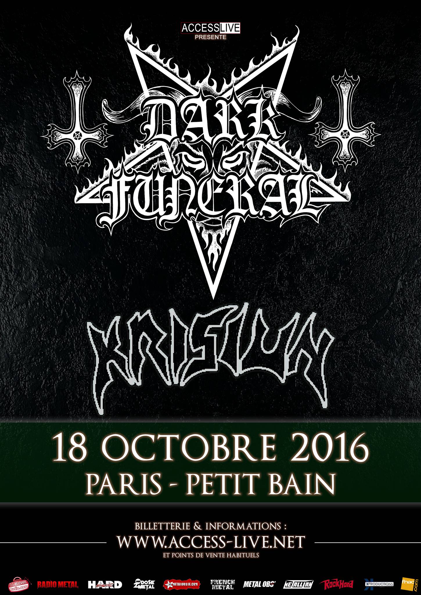 Dark Funeral + Krisiun @ Petit Bain (Paris), le 18 Octobre