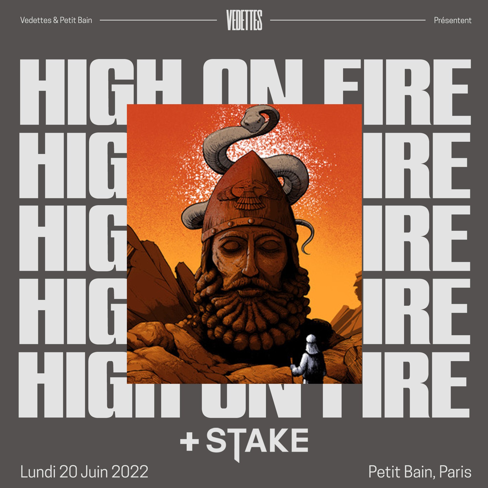 High On Fire + STAKE @ Petit Bain (Paris), le 20 Juin 2022 