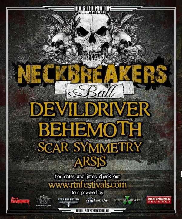 Neckbreakers Ball :  Behemoth + DevilDriver + Scar Symmetry @ La Loco (Paris), le 27 Octobre 2009