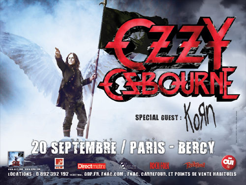Ozzy Osbourne + Korn, Bercy (Paris), le 20 Septembre 2010