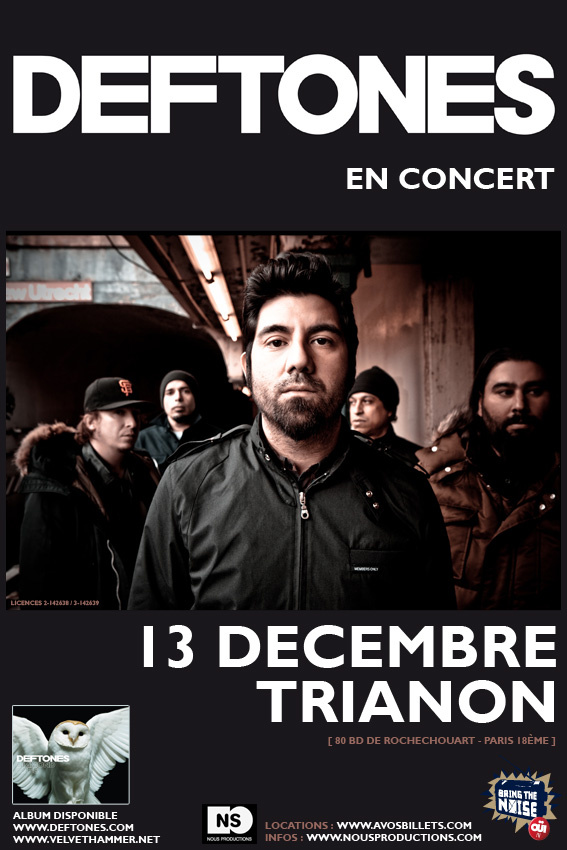 Deftones @ Trianon (Paris), le 15 Décembre 2010