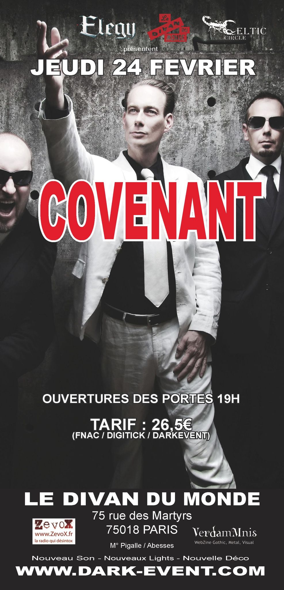 Covenant @ Divan du Monde (Paris), le 24 Février 2011