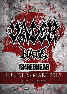Vader + Hate @ Glazart (Paris), le 23 Mars 2015
