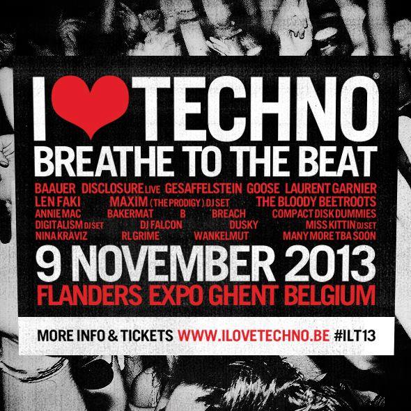 I LOVE TECHNO, Gand (Belgique), le 09 Novembre 2013