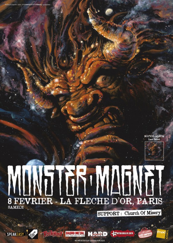 Monster Magnet + Church Of Misery @ Flèche d’Or (Paris), 08 Février 2014