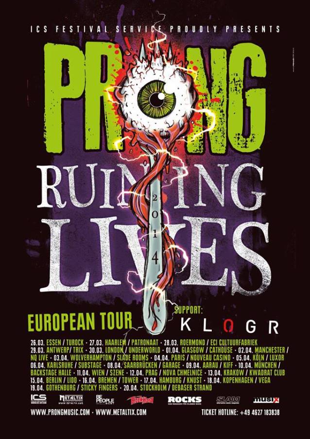 Prong @ Nouveau Casino (Paris), le 04 Avril 2014