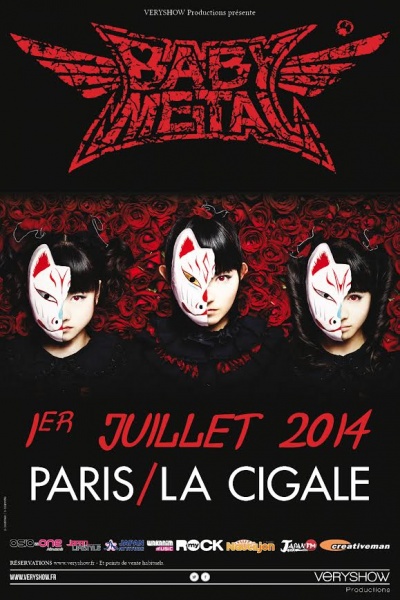 Babymetal @ Cigale (Paris), le 01 Juillet 2014