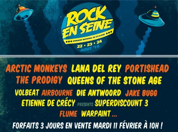 Rock En Seine (Paris), les 23 et 24 Août 2014