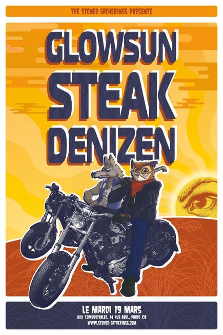 Grand Central – (Glowsun) + Steak + Denizen @ Combustibles (Paris), le 19 Mars 2013