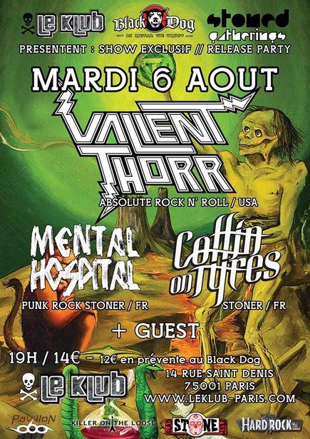 Valient Thorr + Coffin On Tyres @ Klub (Paris), le 6 Aout 2013