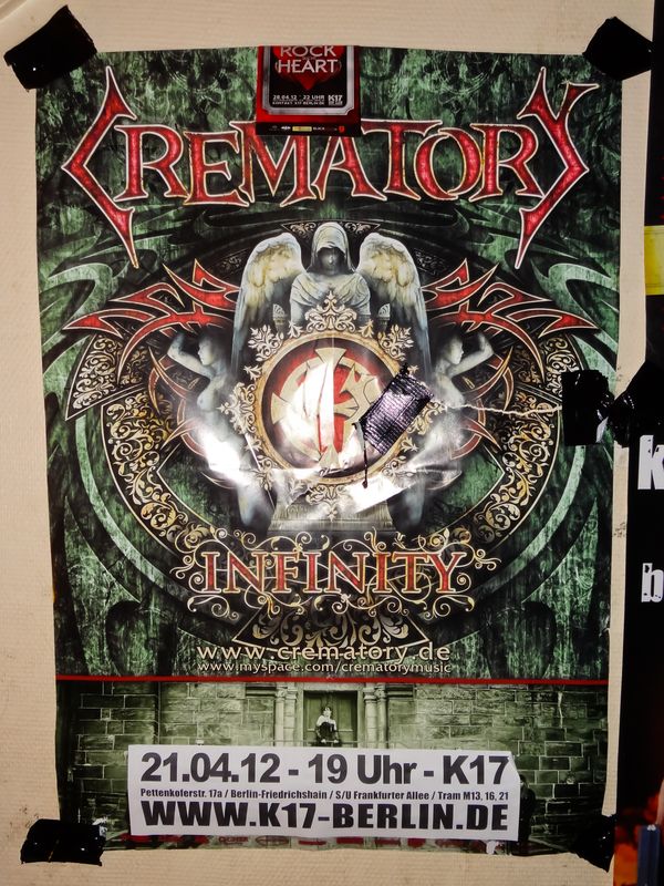 Crematory @ K17 (Berlin, Allemagne), le 21 Avril 2012