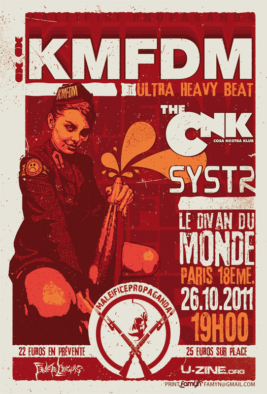 Kmfdm + Cnk + Systr @ Divan du Monde (Paris), le 26 Octobre 2011