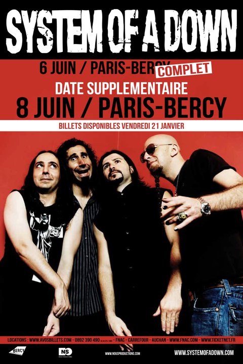 System Of A Down + Clutch @ Bercy (Paris), le 08 Juin 2011