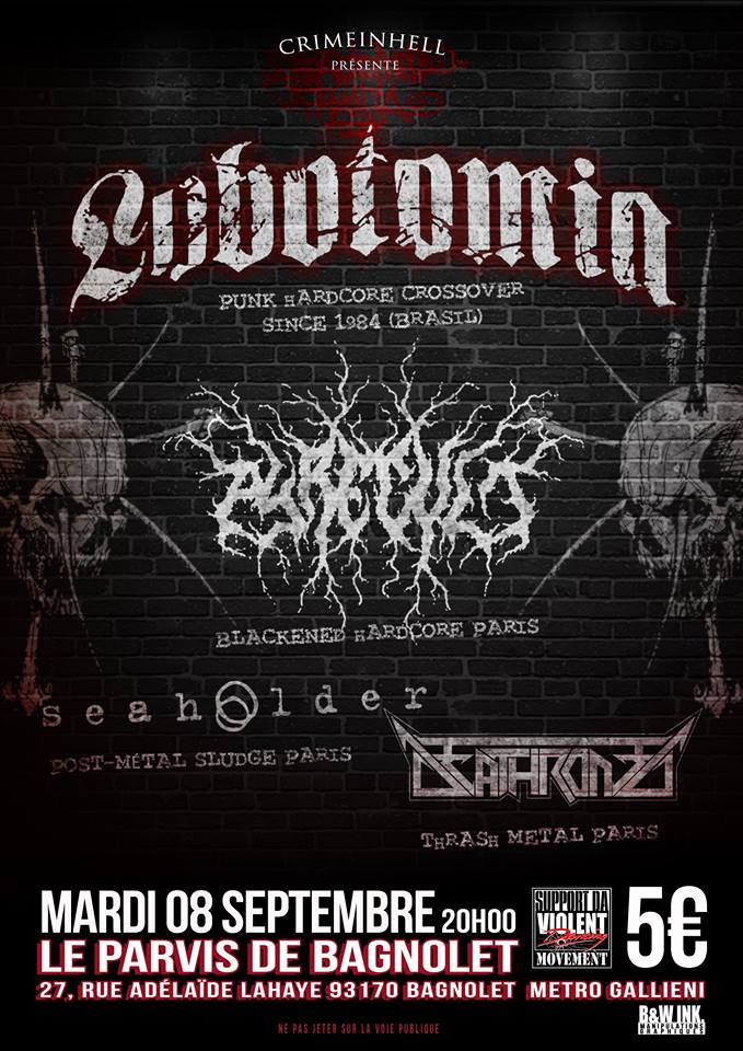 Lobotomia + Pyrecult + Sea Holder @ Parvis de Bagnolet (Bagnolet, Paris), le 8 Septembre 2015