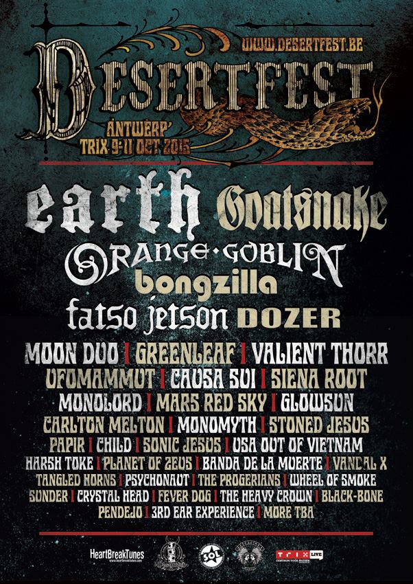 DesertFest @ Anvers (Belgique), du 9 au 11 Octobre 2015