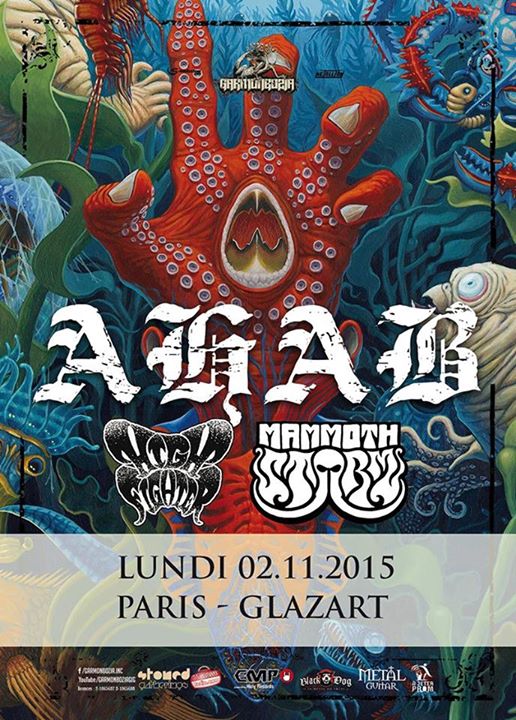 Ahab + Mammoth Storm @ Glazart (Paris), le 2 Novembre 2015