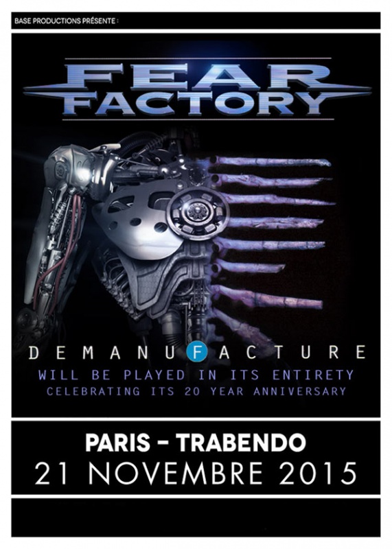 Fear Factory + Once Human @ Trabendo (Paris), le 21 Novembre 2015