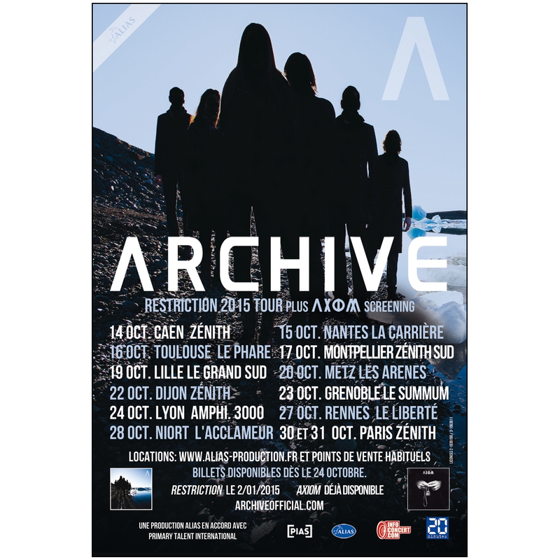 Archive @ Zénith (Paris), le 30 Octobre 2015