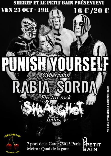 Punish Yourself + Rabia Sorda @ Petit Bain (Paris), le 23 Octobre 2015