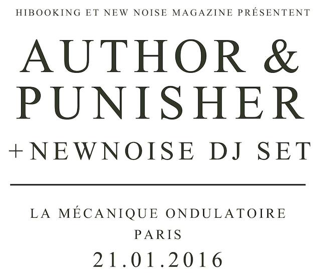 Author & Punisher @ La Mécanique Ondulatoire (Paris), le 21 Janvier 2015