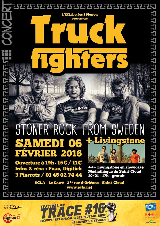 Truckfighters @ ECLA (Saint Cloud), le 6 Février 2016