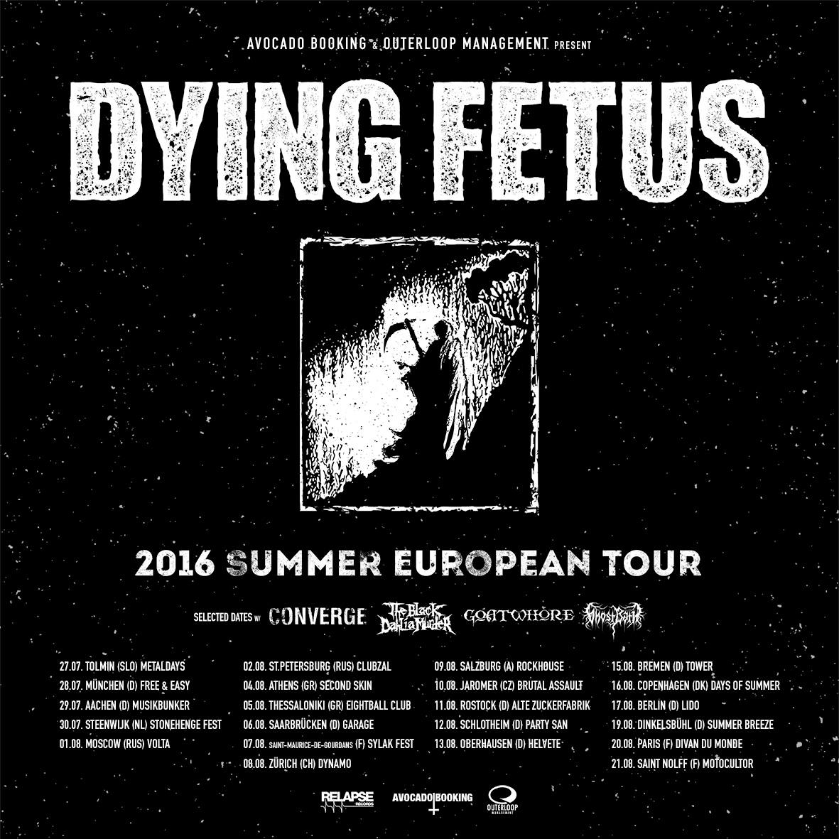 Dying Fetus @ Divan du Monde (Paris), le 20 août 2016