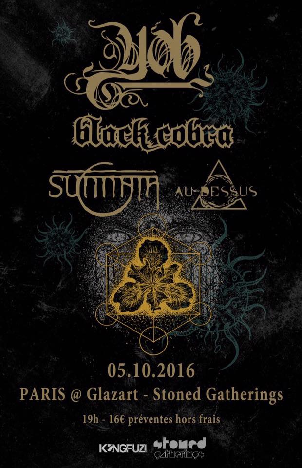 Yob + Black Cobra + Sunnata + Au Dessus @ Glazart (Paris), le 5 Octobre 2016