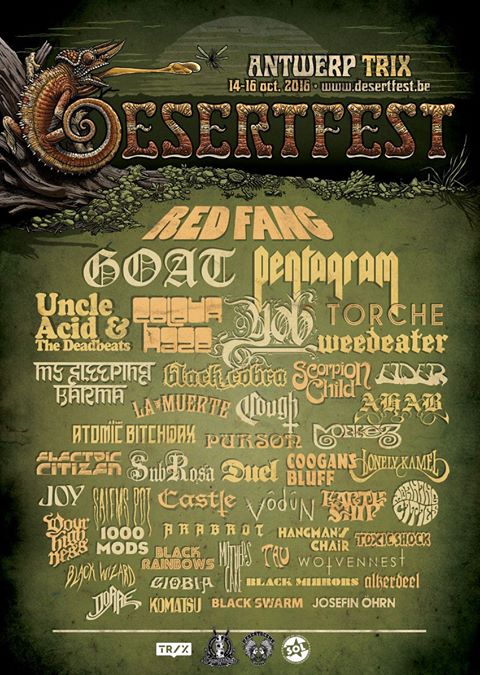 DesertFest @ Anvers (Belgique), du 14 au 16 Octobre 2016