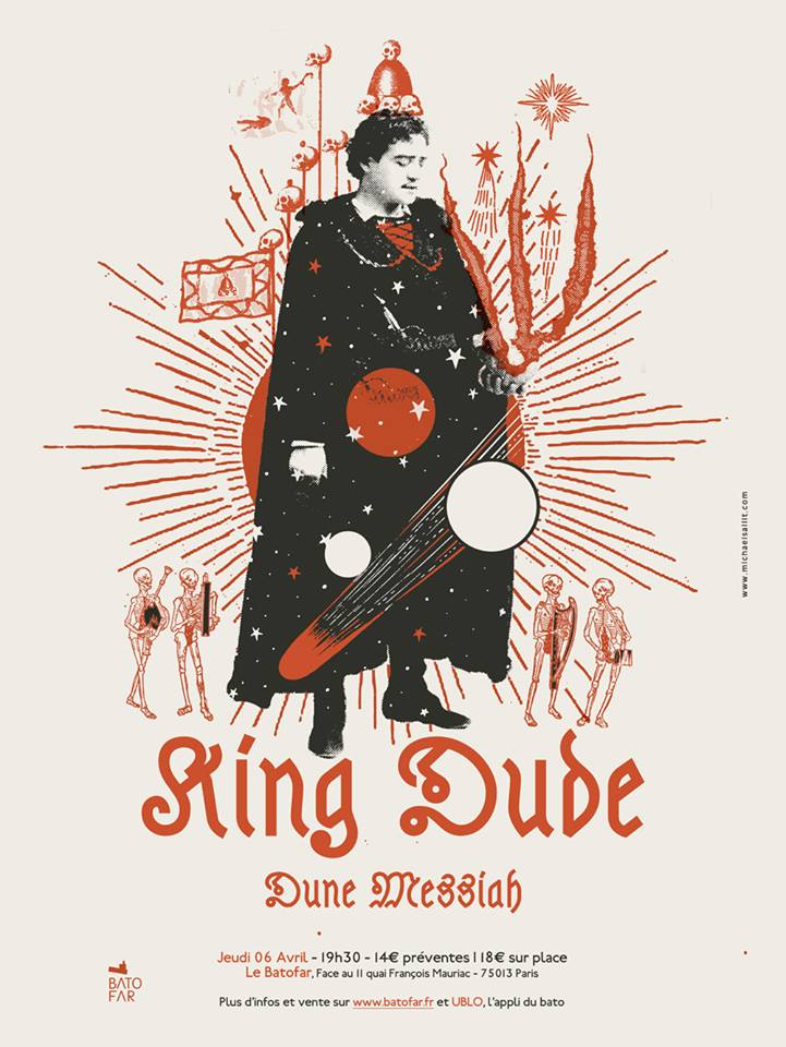 King Dude + Dune Messiah @ Batofar (Paris), le 6 Avril 2017