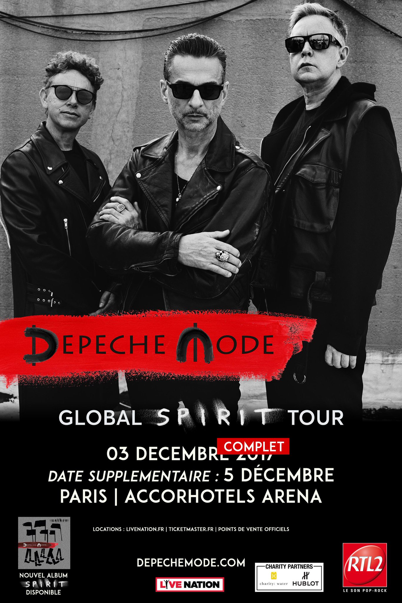 Depeche Mode @ AccorHotel Aréna (Paris), le 3 Décembre 2017