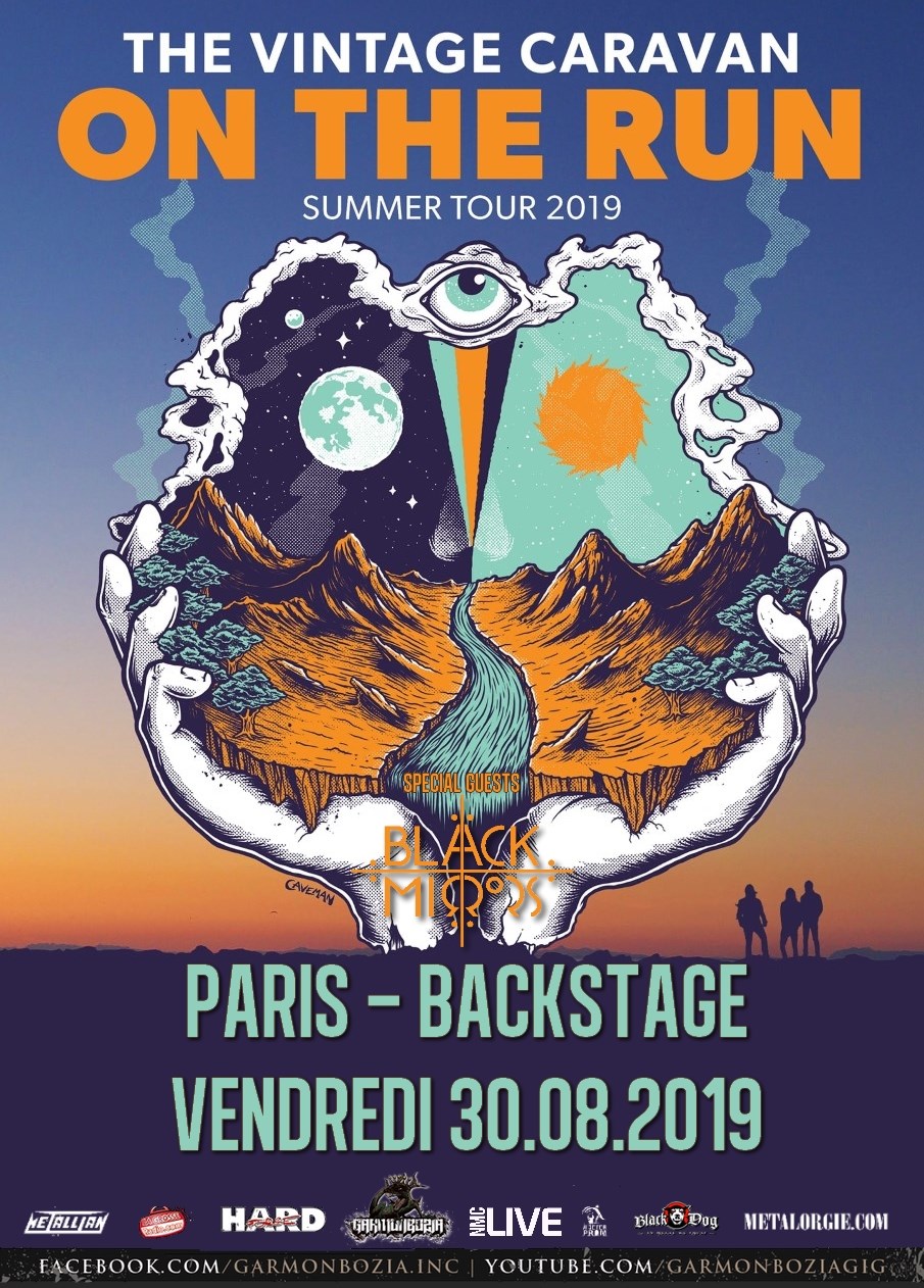 The Vintage Caravan + The Black Mirrors @ O’Sullivans Backstage by the Mills (Paris), le 30 Août 2019