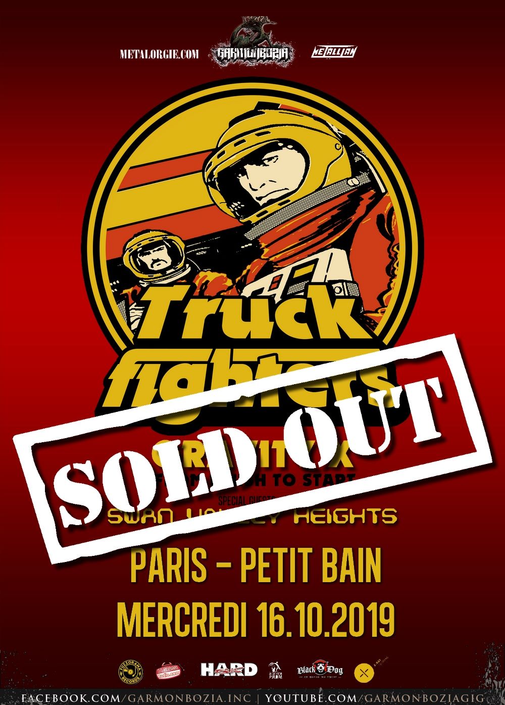 Truckfighters + Swan Valley Heights @ Petit Bain (Paris), le 16 Octobre 2019