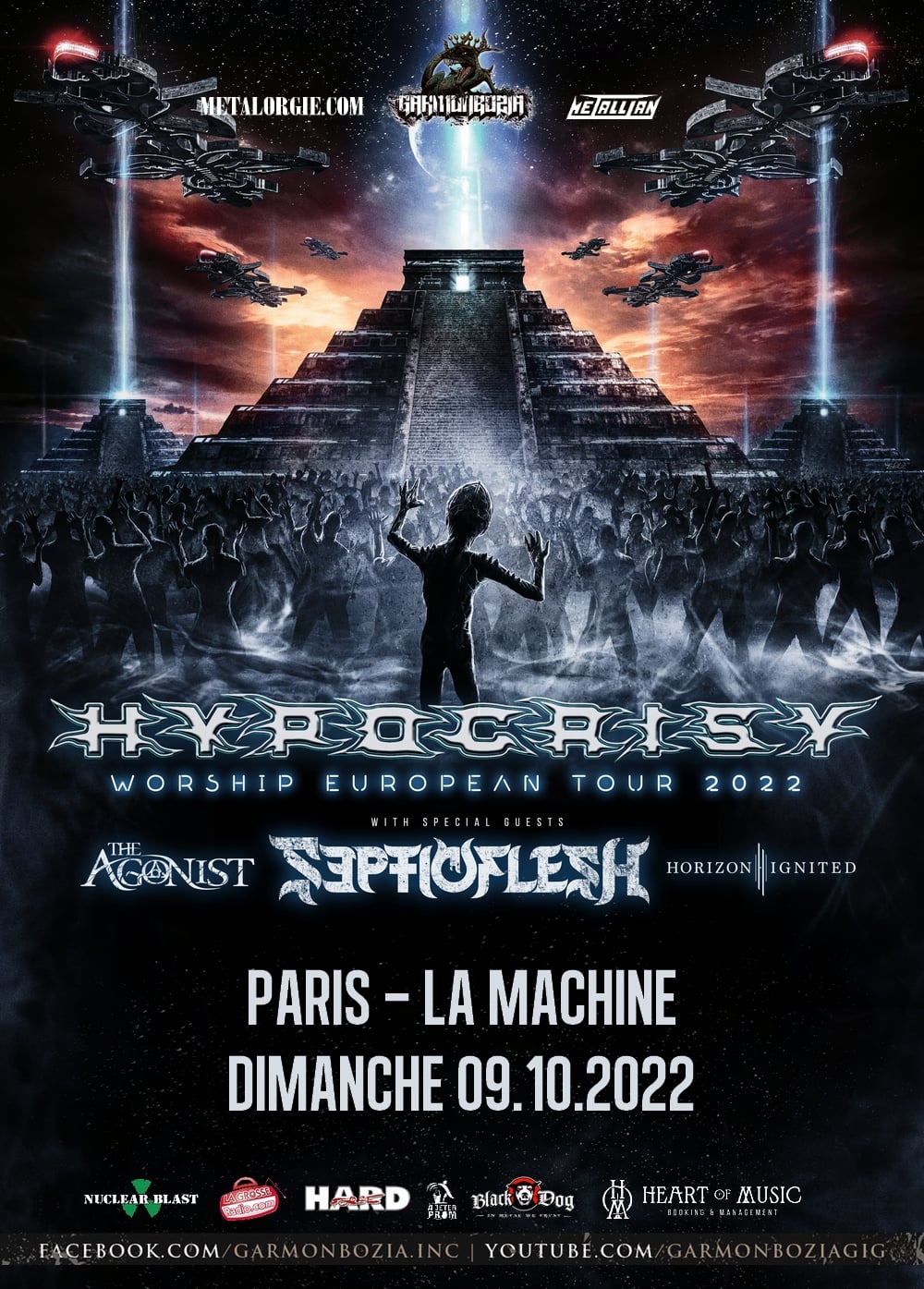 Hypocrisy + Septic Flesh @ La Machine du Moulin Rouge (Paris), le 9 Octobre 2022