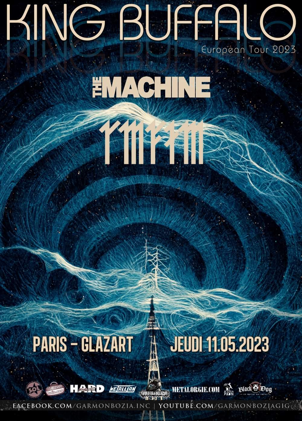 King Buffalo + The Machine @ Glazart (Paris), le 11 Mai 2023