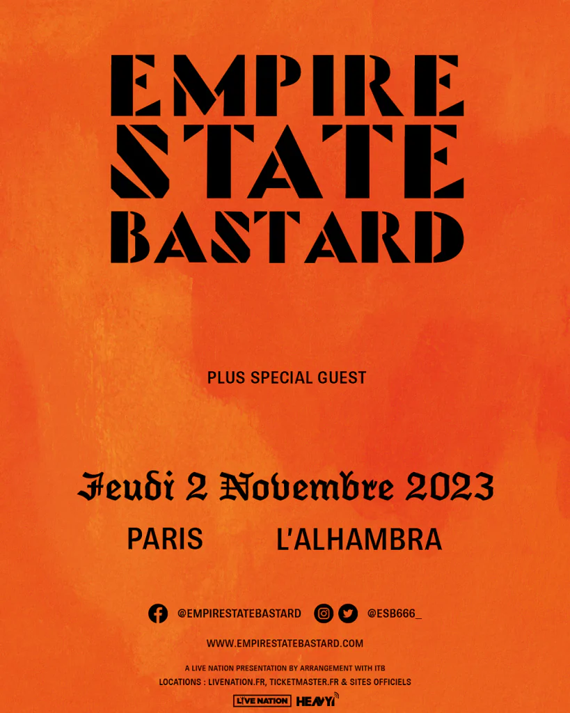 Empire State Bastard @ l’Alhambra (Paris), le 2 Novembre 2023