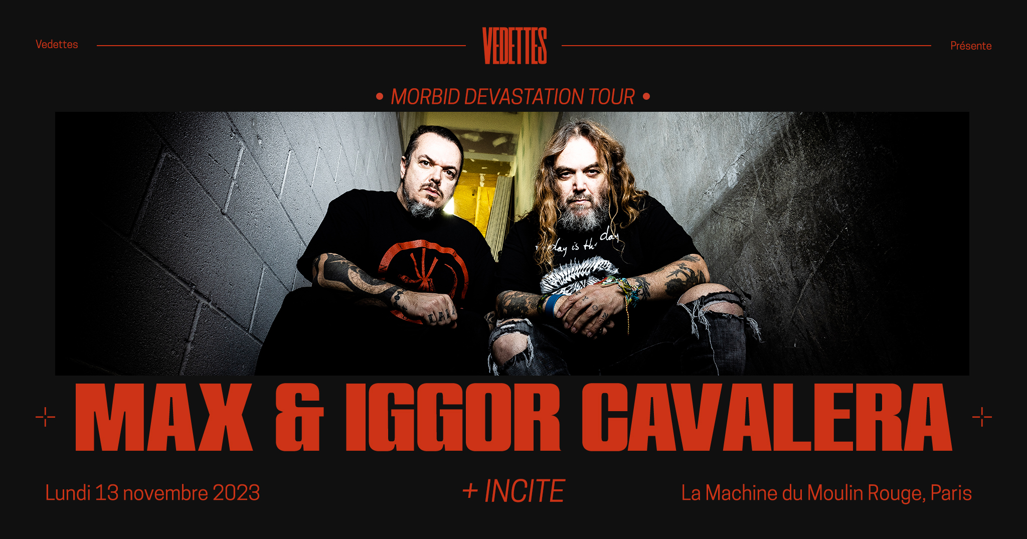 Cavalera @ Machine du Moulin Rouge (Paris), le 13 Novembre 2023