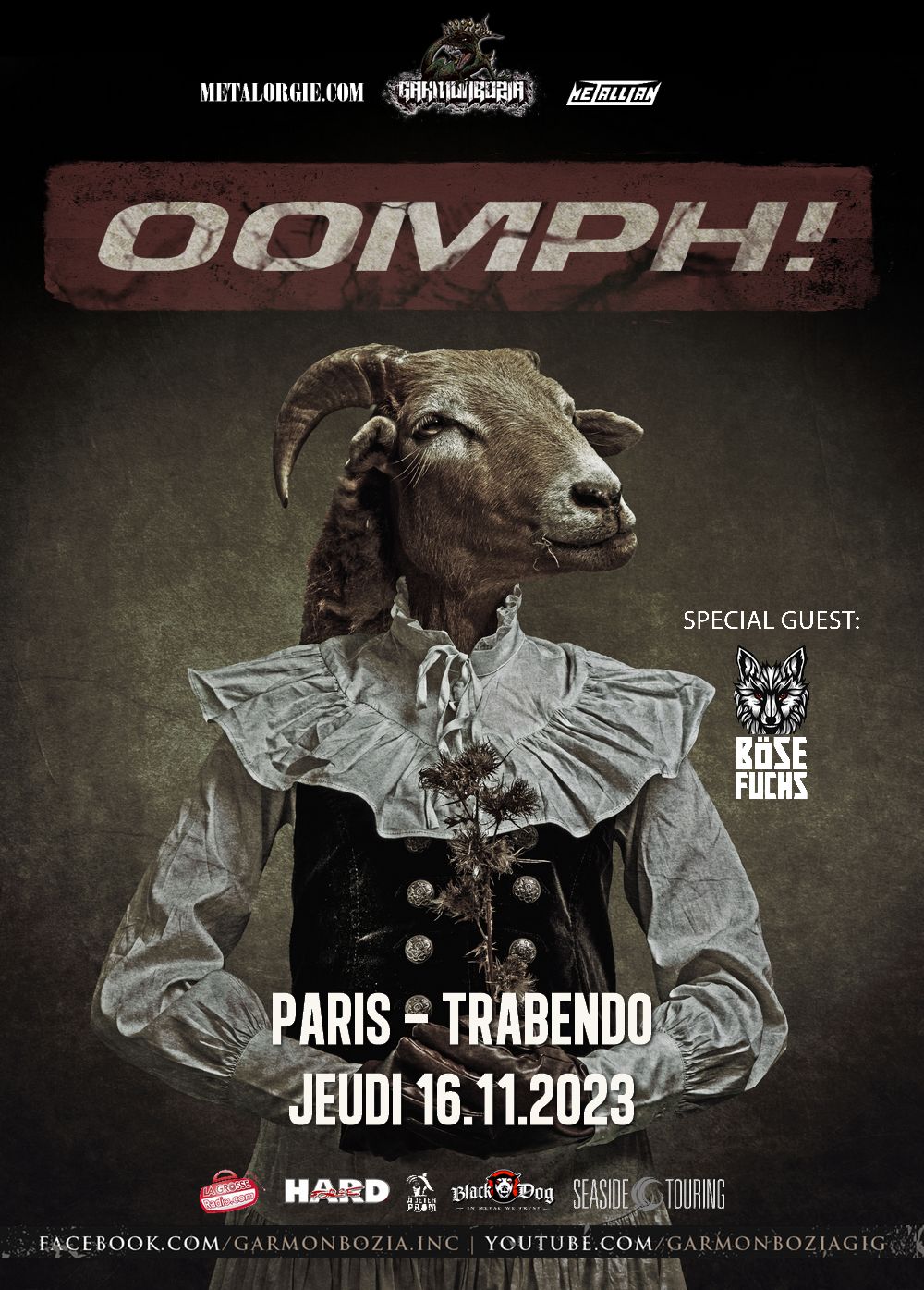 Oomph! @ Trabendo (Paris), le 16 Novembre 2023