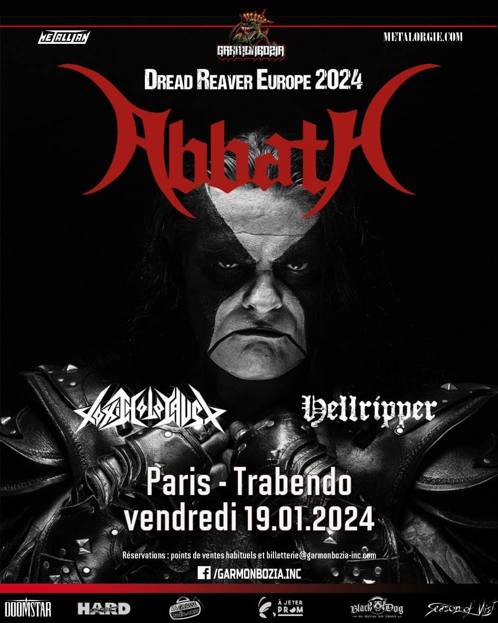 Abbath @ Trabendo (Paris), le 19 Janvier 2024