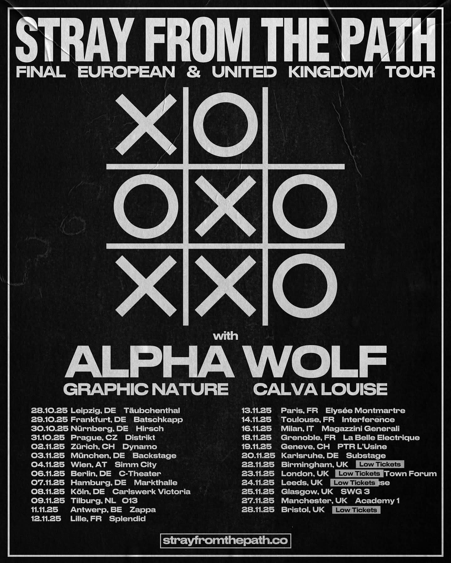 Stray From The Path + Alpha Wolf + Graphic Nature + Calva Louise @Elysee Montmartre (Paris), le 13 Novembre 2025 